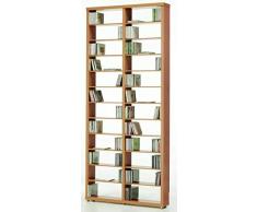 TOP KIT | Estanteria CD DVD Berlin 2010-66 x 208 x 15 | Roble