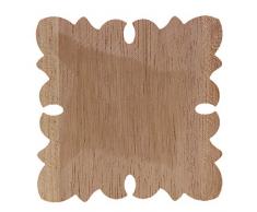 TOOGOO Vintage Sin Pintar Marco De Apliques De Esquina De Madera Tallada Fondo Muebles para El Hogar Decoración De La Puerta del Gabinete De Pared Decoración