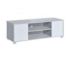Myoshome - Mueble TV Salon Mesa para TV Color Roble Polar y Blanco 120 x 40 x 41 cm Hera