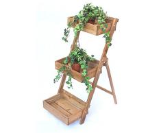 DanDiBo hierbas Estantería Fiora de 1 de madera 90 cm flores Escaleras Planta Escaleras florero