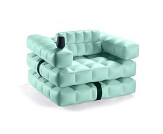 Pigro Felice 1-9211-985-Agreen Sillón Inflable, Verde, 117x117x72 cm, 4 Unidades