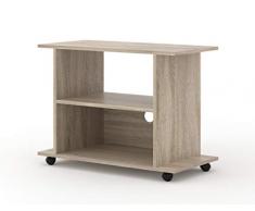 BIM Furniture Yogi - Mueble bajo para TV con Ruedas (80 cm)