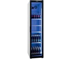Frigorífico para botellas con ventilador de recirculación, frigorífico para el suelo, vitrina para bebidas, apto para recipientes GN 1/1, 190 cm de altura