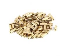 100 piezas estante tuercas hexagonales latón espaciador M 3 x 13 mm hembra a hembra