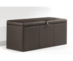 Adec - Baul tapizado universal, medidas 90 x 40 x 40 cm, color chocolate