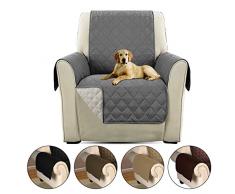 PETCUTE Fundas de Sofa Cubre para Silla Protector de sofá o sillón, Dos o Tres plazas Gris 3 plazas
