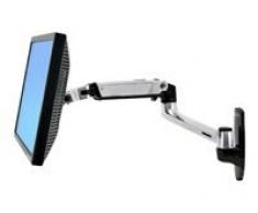 Ergotron LX Wall Mount LCD Arm 81,3 cm (32") Negro - Soporte de Pared para Pantalla Plana (9,1 kg, 81,3 cm (32"), 75 x 75 mm, 100 x 100 mm, Negro)