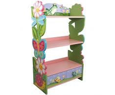 Fantasy Fields Magic Graden KYW-7500A Estantería de Madera, 56 x 29 x 96 cm, Multicolor (Rosa)