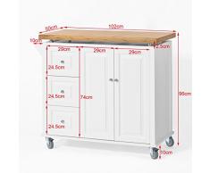 Carro de Cocina con Cajones » Compra barato Carros de Cocina con