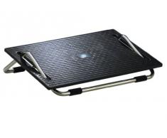 Wedo Ergoswing Reposapiés con función oscilante, Cromo Negro