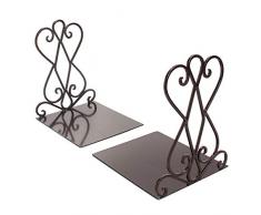 Tutoy 2Pcs Vintage Hierro Bookends Estante Arte Stand Antiguo Libro Final Home Room Decor Adornos - #1