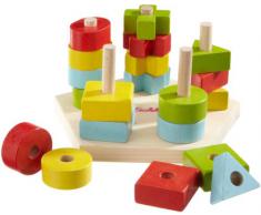 Eichhorn- Tabla encajables de Madera, 21 Piezas (100002087), Multicolor , color/modelo surtido