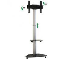 Techly ICA-TR3 - Soporte de pie para pantalla plana (Gris, Plata, Fijo, 177,800 cm (70"), 93,980 cm (37"), Piso, 1200 - 1800 mm)