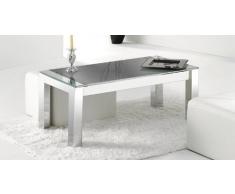 Mesa centro elevable modelo UNIVERSAL patas cromadas y cristal negro – Sedutahome
