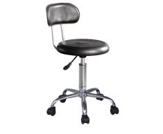SixBros. Taburete giratorio negro - M-95041/196