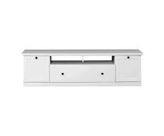 Unknow Living Lowboard Mueble TV Baxter, Blanco, 139 x 49 x 163 cm