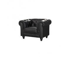 Sofa Chester 1 plaza semi piel - MSD15184221 - Negro