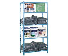 Estantería Metálica Simonclick 5/500 Plus azul-blanco, Kit Simonclick, 2000x1000x500, 5 estantes, Simonrack