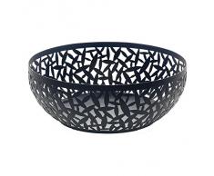 Alessi Cactus - Frutero (29 cm), diseño a base de formas de cactus, color negro