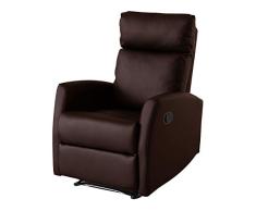 TENDENCIA UNICA Sillón de Relax Reclinable y Extensible Excellence. Full PU Anti-Cuarteo. Pared Cero. Económico y con Las Mejores Calidades (Chocolate)