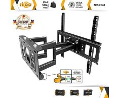 RICOO S5244, Soporte TV Pared, Giratorio, Inclinable, Televisión 32-55 (81-140cm) Brazo Universal, Televisor LED/LCD/Curvo, VESA 200x200-400x400