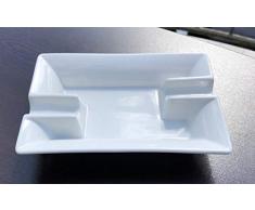 Topkapi 350.955, de 5 Piezas Set de Puros Sky Lounge, cenicero de Porcelana, 2 Vasos para cata de Whisky, Cortador de Puros y Puros de mechero