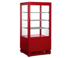 70litros mini vitrina recirculación refrigeración vitrina Modelo SC 70rojo Frigorífico vitrina Saro