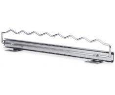 WENKO 5972100 Percha para camisas para corredera de armario - para 8 camisas, Metal cromado, 35 x 5.5 x 3 cm, Plata brillante