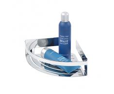 Diseño de piel de tigre 1400630346 Caddy para ducha estante para baño, tamaño grande, colour cromo