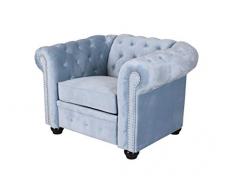 Unbekannt terciopelo Sillón Chesterfield brazo lehnsessel Club – Sillón de Vintage Palazzo Exklusiv