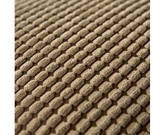 MIULEE Funda de Cojín Fundas de Almohada Suave Decorativa Cuadrado Pana Granulado Poliéster para Hogar Sofá Silla Cama Sala de Estar Dormitorio Coche 45x45cm 2 Piezas Marrón