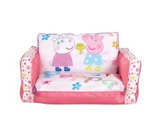 SOFÁ INFANTIL PEPPA PIG 2 EN 1. SOFÁ Y TUMBONA HINCHABLE. 286PIP04E