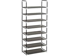 TecTake 800314 - Estantería para Zapatos, Zapatero con Estantes, Organizador con Barras de Acero Lacado, Disponible en Varios Tamaños (8 Estantes | No. 402105)