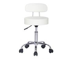 SixBros. Taburete Giratorio Marfil Blanco - M-95027X/2130