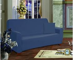 Elegante Comfort Muebles Jersey Stretch Slipcover, Microfibra, azul marino, Sofa