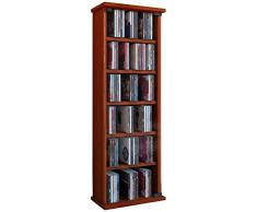 VCM 25207 Vetro - Estantería para CD y DVD (hasta 150 CD), madera de cerezo