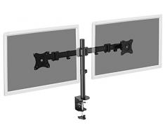 ASSMANN Electronic DA-90349 27" Abrazadera Negro soporte de mesa para pantalla plana - Soporte para televisor (Abrazadera, 16 kg, 38,1 cm (15"), 68,6 cm (27"), 100 x 100 mm, Negro)