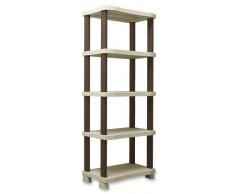 Plastiken M258513 - Estanteria de Resina con 5 estantes Space Saver 184 x 70 x 45 cm