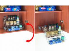 Metaltex Up & Down - Estante abatible, organizador de botes y especias