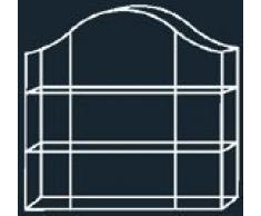 Vitrina para coleccionistas, cristal Vitrina, pantalla, cristal Buzón, Mittel 32 x 34,5 x 9 cm, dorado, 1