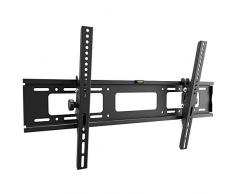 RICOO Soporte de Pared para TV R07 Soportes de Pared para TV Inclinación LCD LED Soportes para televisores VESA MAX 720x450 Universal Adecuado para Todo televisores - Distancia de la Pared 65 mm
