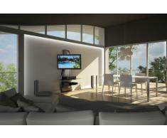 Meliconi Ghost Design 2000 - Soporte de pared para televisor de plasma/LCD entre 32" -63 ", plateado