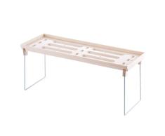 WPANgmz Baño Estante Estantes Estantes De Almacenamiento De Baño Estantes Apilables Plegables De Cocina Estante De Especias Estante De Platos Soporte De Bastidor Cosméticos De Baño Gel De Ducha Cham