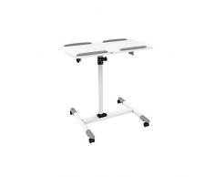 Techly ICA-TB-TPM-5 Mueble y Soporte para Dispositivo Multimedia Multimedia Trolley Blanco - Soporte para Equipo Multimedia (Multimedia Trolley, Blanco, Acero, Madera, 10 kg, -35-35°, 4 Rueda(s))