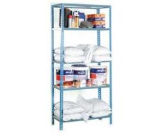 Estantería Metálica Simonclick 5/400 Mini azul-galvanizado, Kit Simonclick, 1800x800x400, 5 estantes, Simonrack