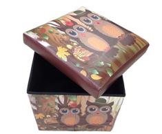 Taburete sokoke Original GMMH Box Caja de asiento con forma de cubo plegable banco baúl reposapiés para guitarristas