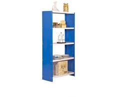 Estantería Metálica Habitat Colour Mini 5/300 Azul/Blanco, Kit Habitat Colour, 1600x600x300, 5 estantes, Simonrack