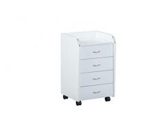 Links Pronti Cajonera con Ruedas, 40 x 36 x 65 cm en color blanco