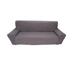 Yosoo Cubre para Sofá de 3 Plazas Funda de Sofá de Poliéster Protector para Sofás Muebles Elástica Gris