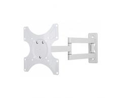 Techly ICA-LCD-2903WH - Soporte de Pared para Pantalla Plana (25 kg, 48,3 cm (19), 94 cm (37), 75 x 75 mm, 200 x 200 mm, Blanco)